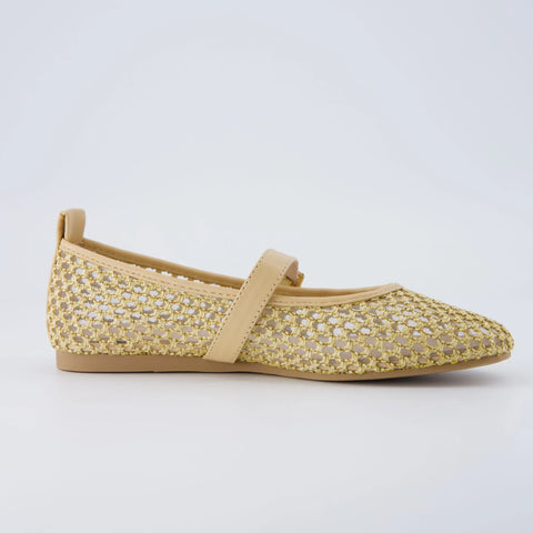 Gracie Mesh Mary Jane Flats
