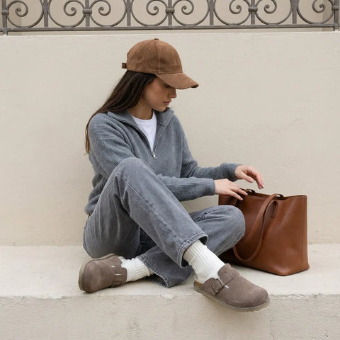 Blain Fur Genuine Suede Clogs