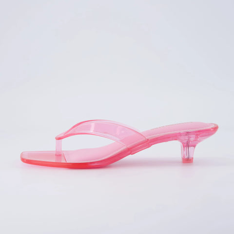 Riot Jelly Thong Kitten Heels