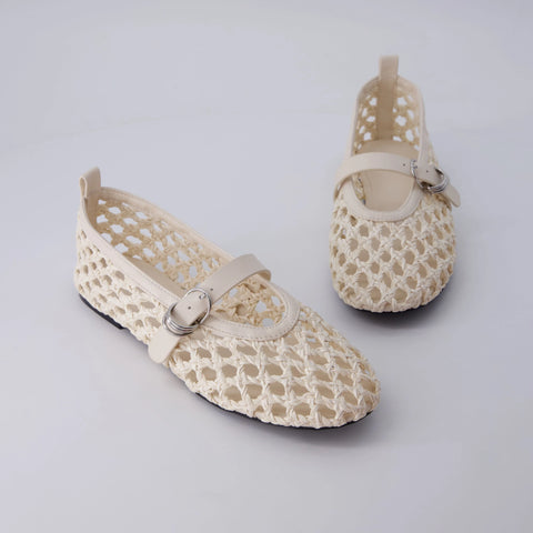 Wendy Woven Mary Jane Flats