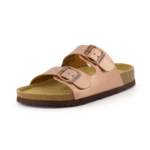 Lane Cork Footbed Sandal Metallics