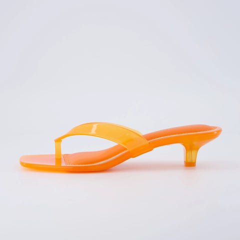 Riot Jelly Thong Kitten Heels