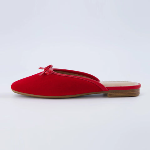 Jade Velvet Ballet Mule
