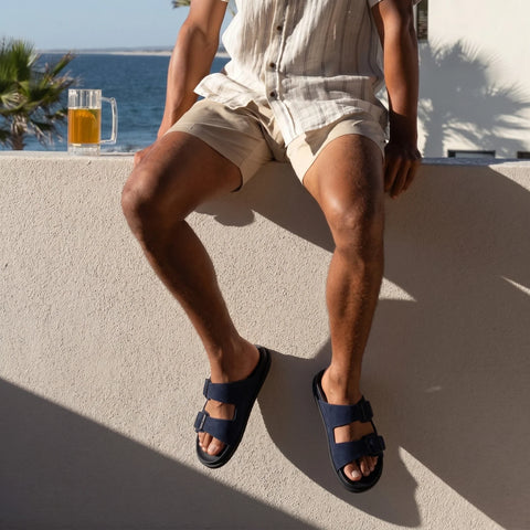 Alpha Genuine Leather Mens Sandals
