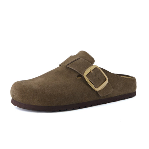 Rusty Leather Clogs
