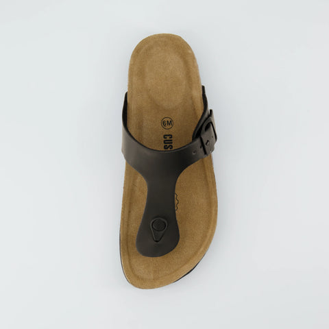Leah Cork Footbed Thong Sandal