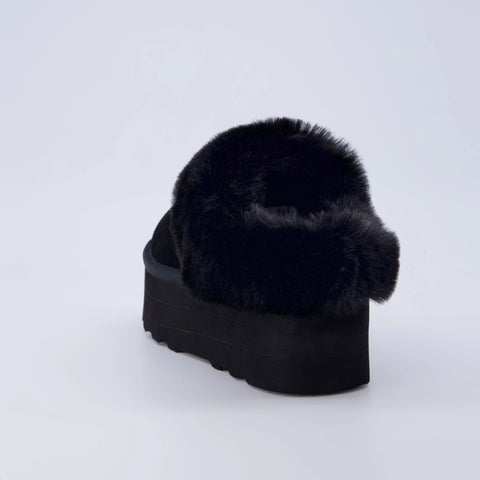 Husky Suede Cozy Platform Mule