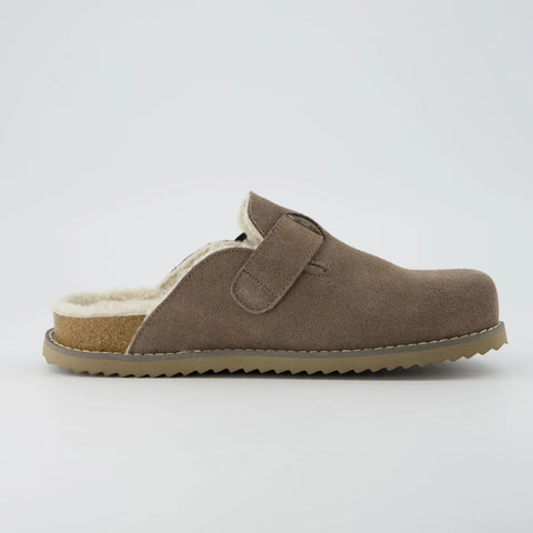Blain Fur Genuine Suede Clogs