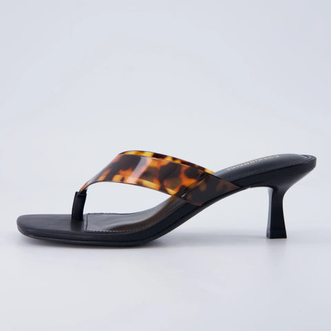 Mezzo Clear Strap Kitten Heels