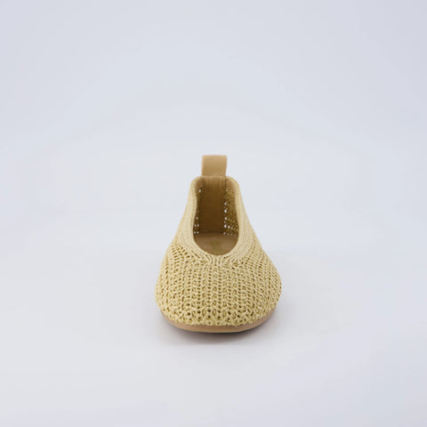 Gilt Woven Ballet Flats