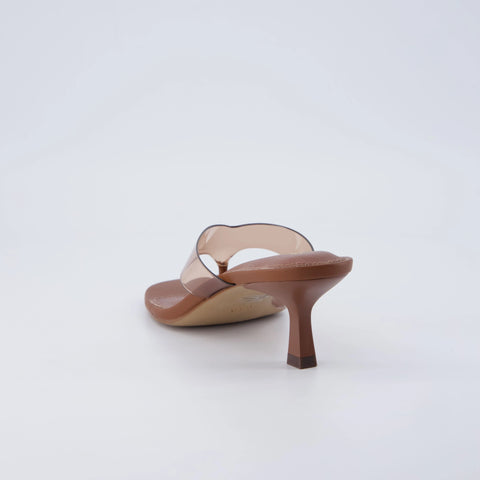 Mezzo Clear Strap Kitten Heels