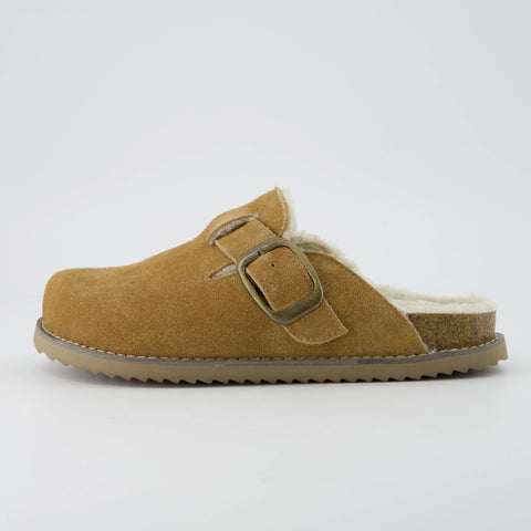 Blain Fur Genuine Suede Clogs