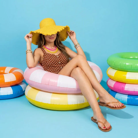 Aqua Jelly Flip Flops