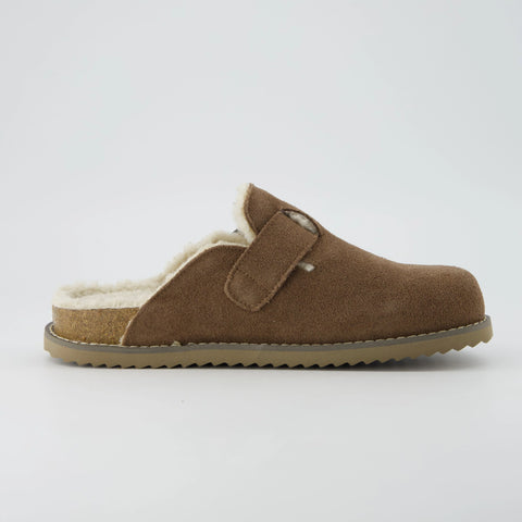Blain Fur Genuine Suede Clogs
