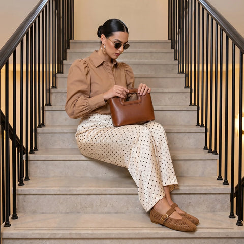 Monet Woven Mary Jane Flats