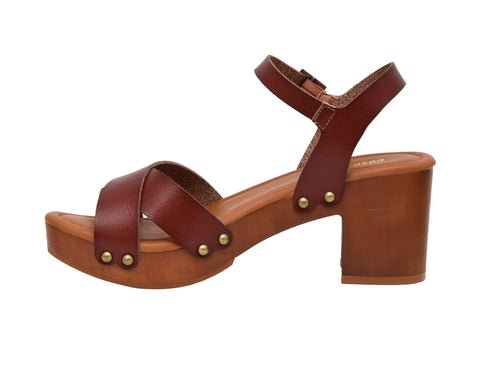 Slate Faux Wood Sandals