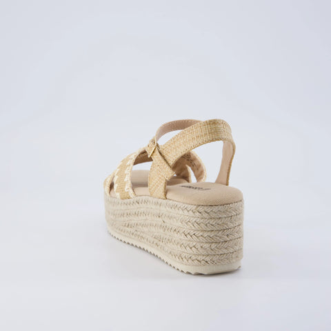 Ola Raffia Platform Sandals