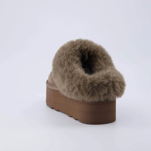 Husky Suede Cozy Platform Mule