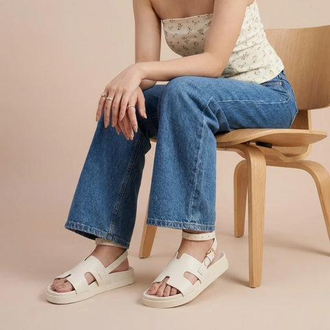 Erika Cut-Out Ankle Wrap Sandals