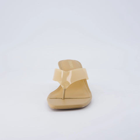Mezzo Clear Strap Kitten Heels