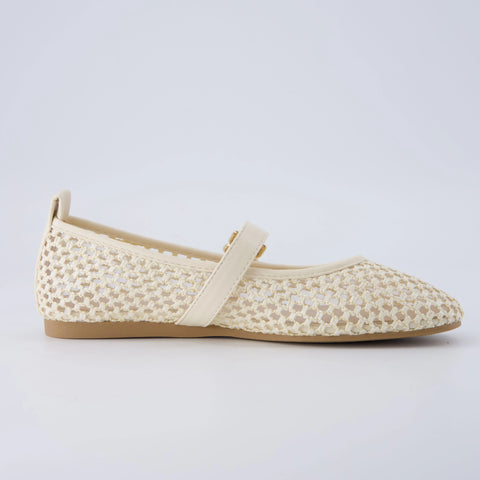 Gracie Mesh Mary Jane Flats