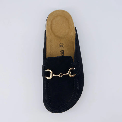 Cliff Suede Clog Mules