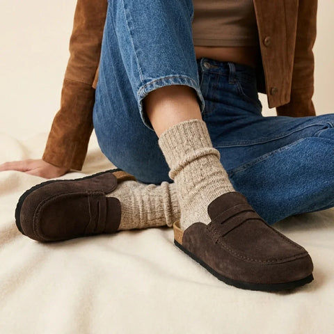 Fondu Leather Clogs