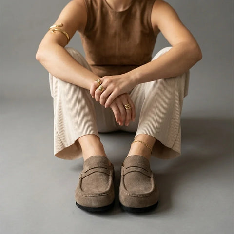 Fondu Leather Clogs