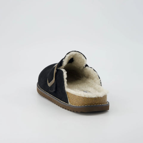 Blain Fur Genuine Suede Clogs
