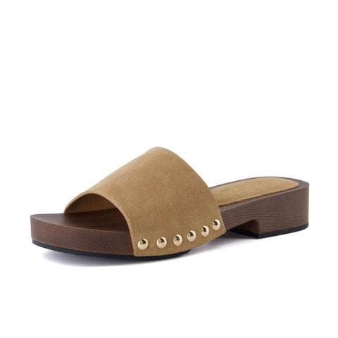 Timmi Genuine Suede Slides