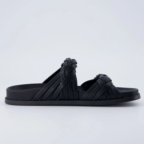 Lens Braided Strap Sandals
