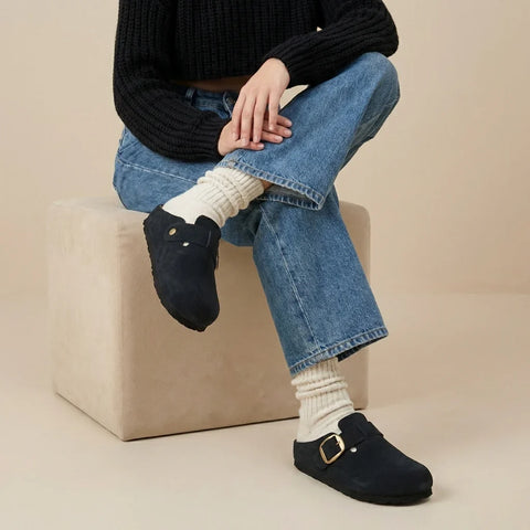 Rusty Leather Clogs