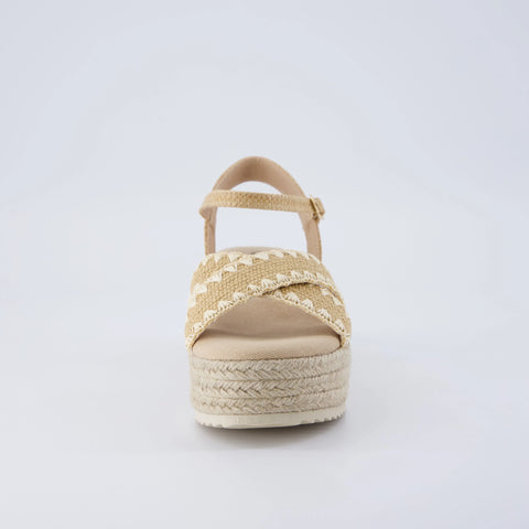Ola Raffia Platform Sandals