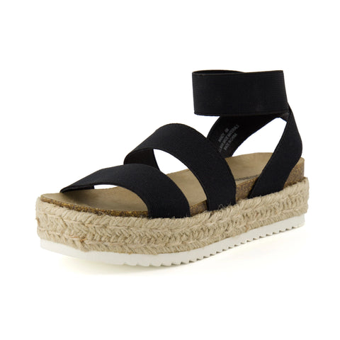 Mandy Stretch Platform Sandal