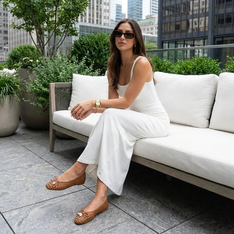Witty Woven Ballet Flats