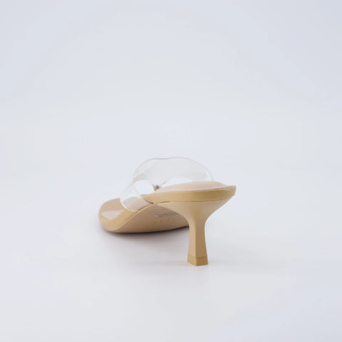 Mezzo Clear Strap Kitten Heels
