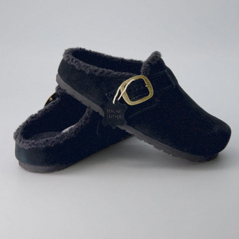Haven Cozy Leather Clogs