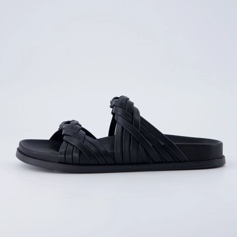 Lens Braided Strap Sandals
