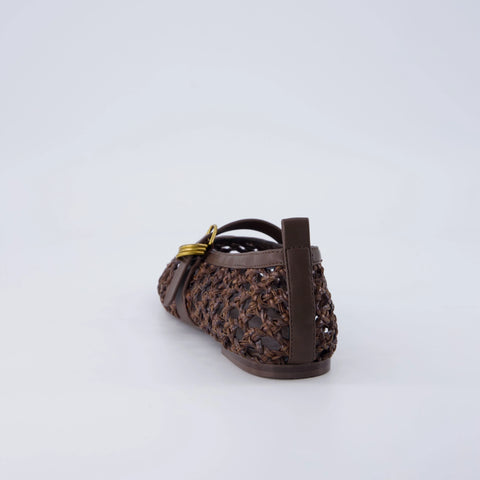 Wendy Woven Mary Jane Flats