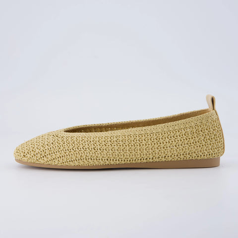 Gilt Woven Ballet Flats