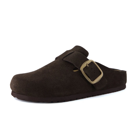 Rusty Leather Clogs